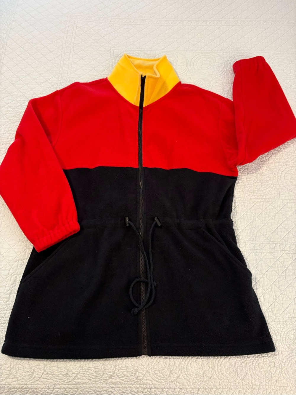 Vintage Denim & Co long line fleece jacket. Size 2XL.